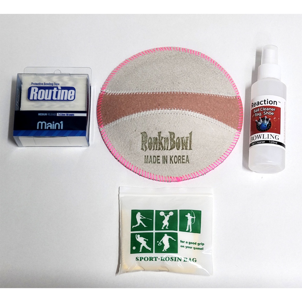 KBowling Accessory Kit 4 (SemiCircular Ball Wipe Pad + Spray Ball