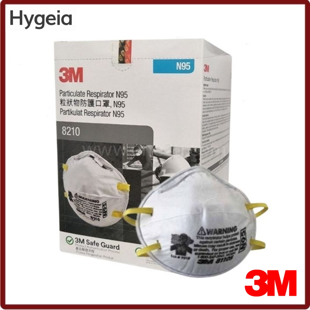 3M Disposable N95 Respirator Mask [Model 8210] NIOSH Approved N95 ...