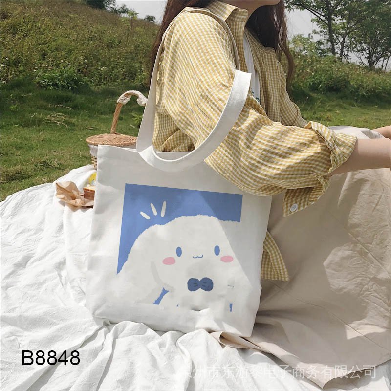 Cute canvas shopping bags store