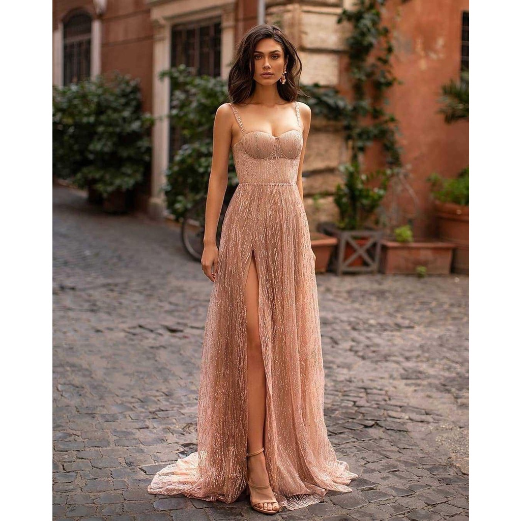women s wish sexy sling slit dress b Shopee Singapore