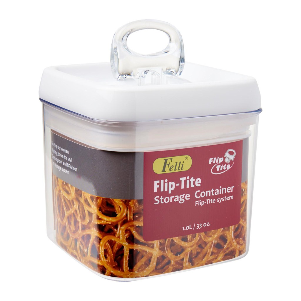 Felli Flip Tite Square Container 1.0L | Shopee Singapore
