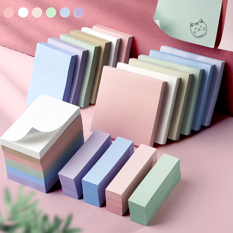 Licao 6Pcs Morandi Sticky Notes, Memo Pad,Post It Notes,Sticky Note Pad ...