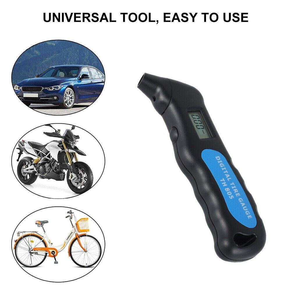 Digital LCD Tyre Pressure Gauge Digital Car Truck Bike Auto LCD Meter ...