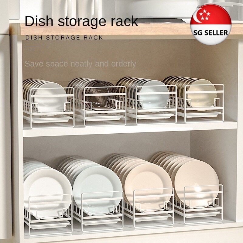 Kitchen Dish Storage Rack Cabinet Built-in Homemade Drawer-style Pull  Basket For Bowls And Plates Drainage Shelf