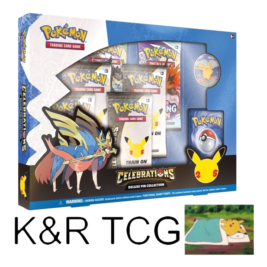 Pokemon Trading Card Game 25th Anniversary Celebrations Deluxe Pin