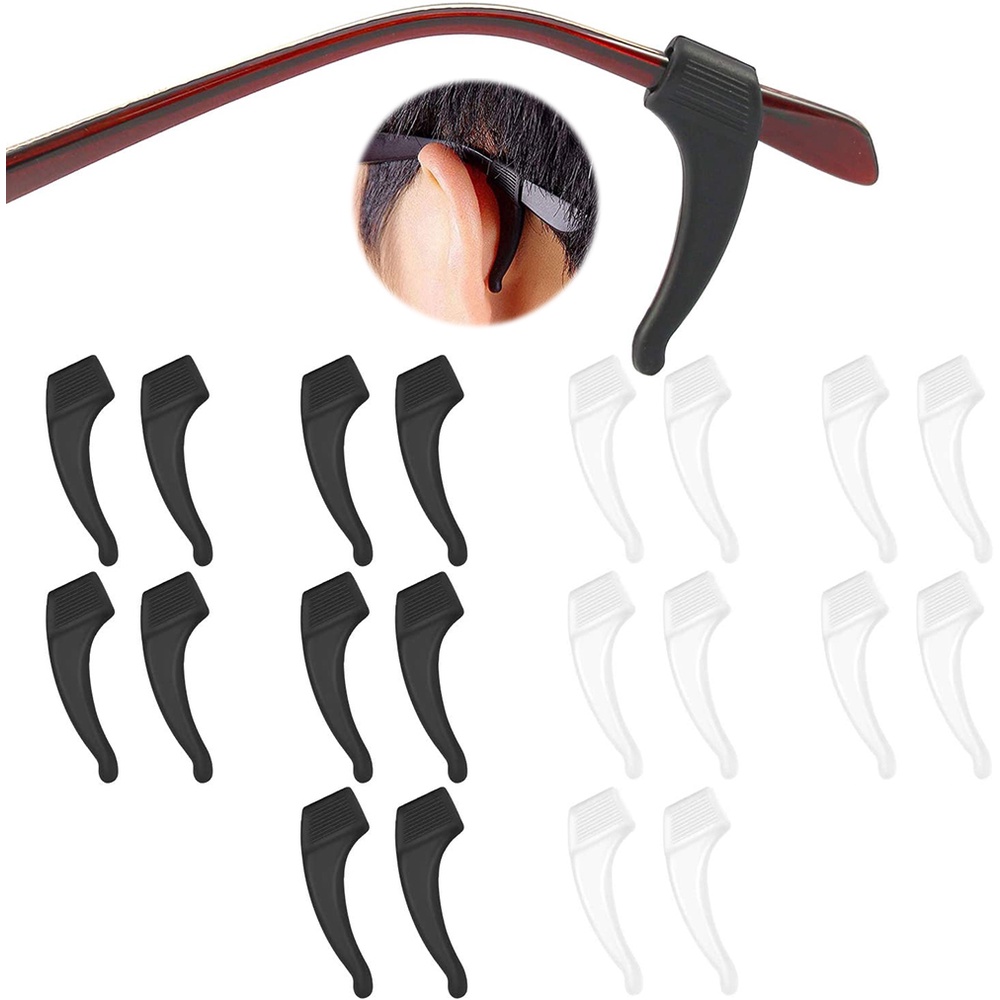 thumbnail interactive-video image 1 of Eyeglass Ear Grips Eyeglass Ear Cushions Eyeglasses Anti Slip Retainer 1 of 12