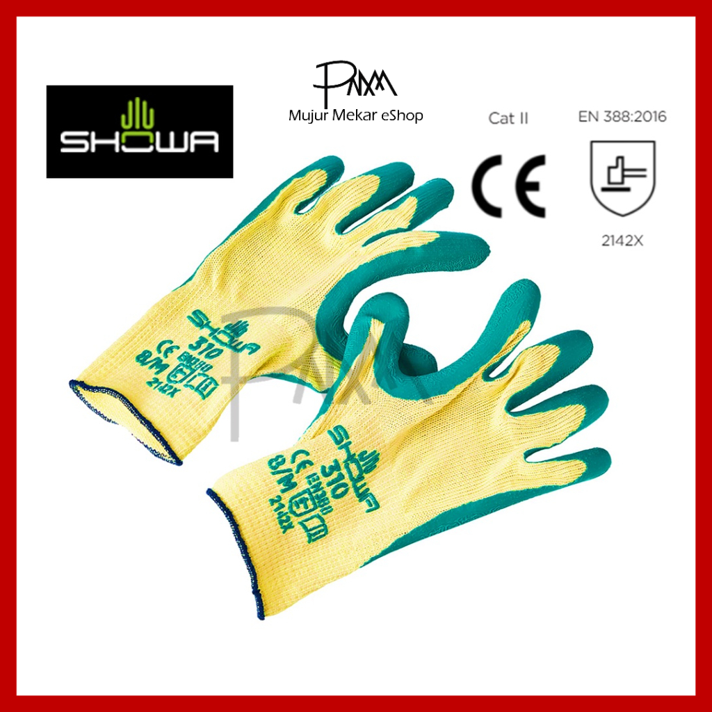 SHOWA 310 Green Handschuhe - Robust, Komfortabel, Schutz