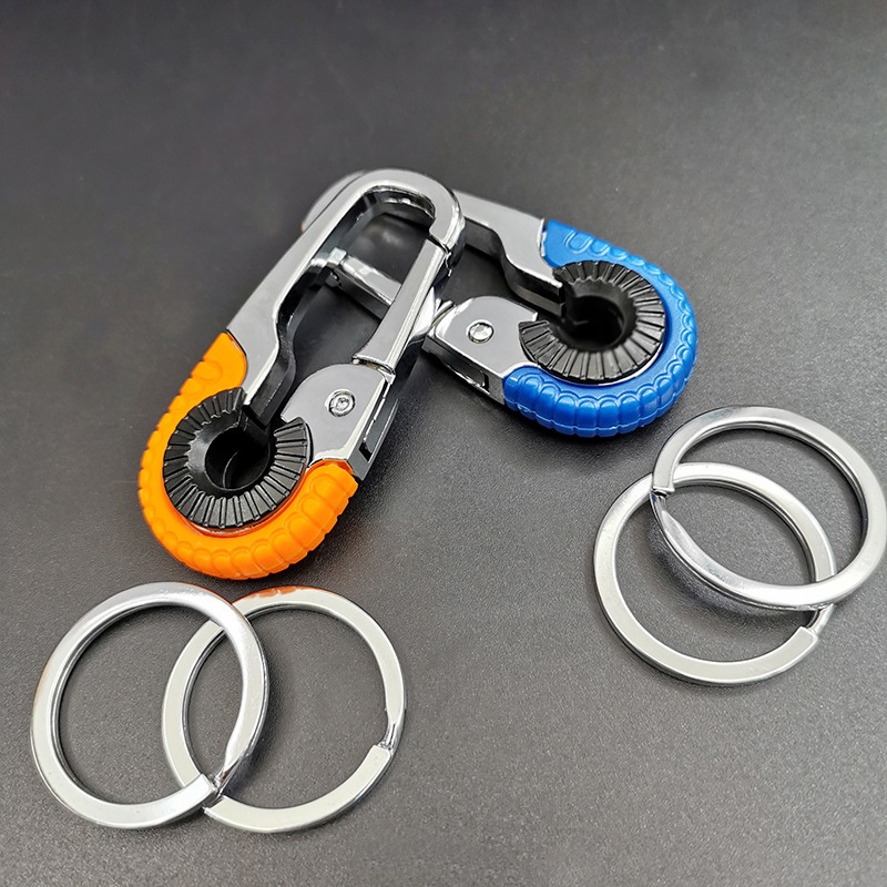 Double ring store keychain