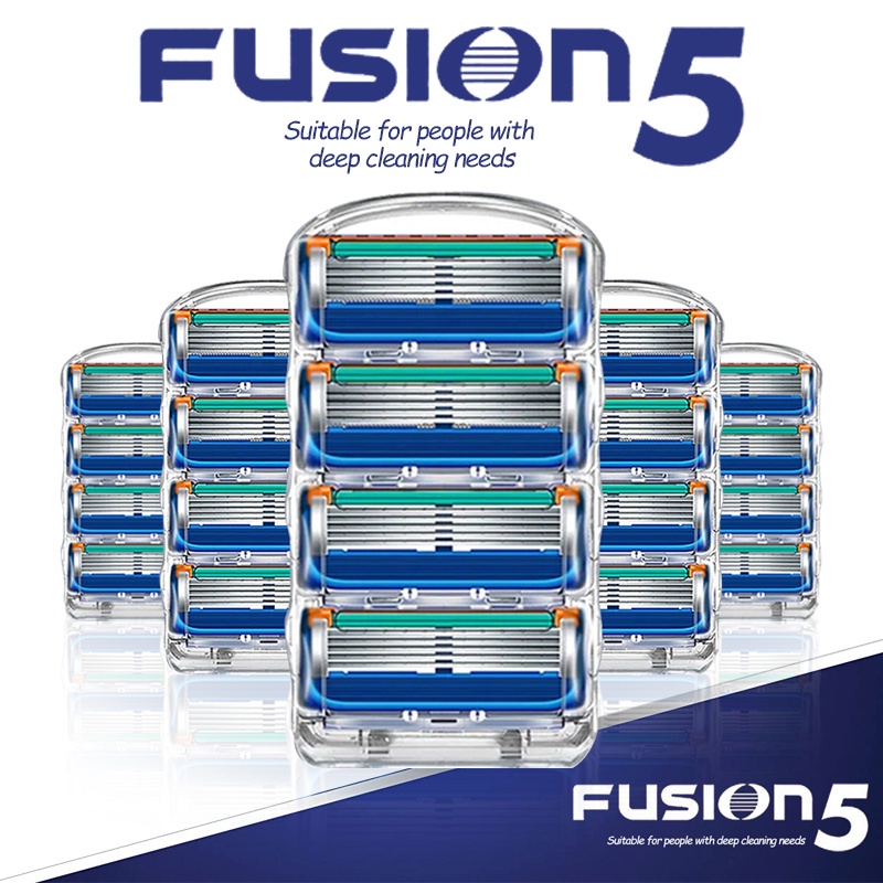 Safety Blade Shaving Fusion 5 4/8/12/16Pcs Razor Blades For Gillette