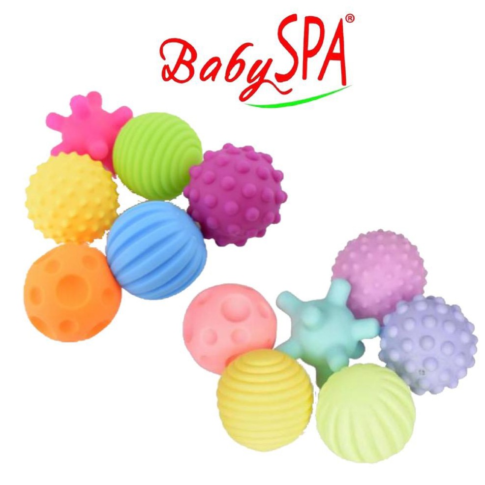 ♥♥♥ Babyspa Soft Ball Newborn Sensory Soft And Textured Multi-shape 