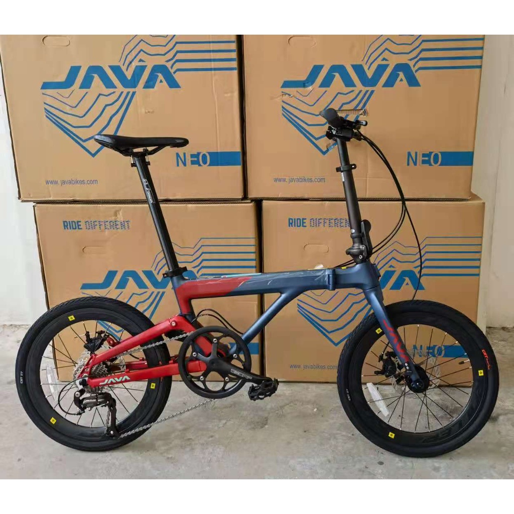 JAVA NEO 2 Folding bike foldable bike 20 wheelset 9 speed alloy frameset double folding design Shopee Singapore