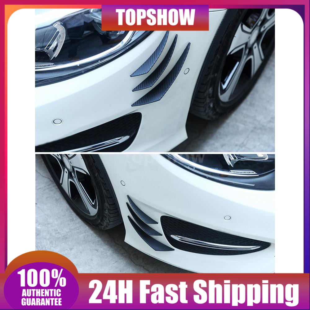 Universal Car Body Kits Front Bumper Fin Splitter Spoiler Canard