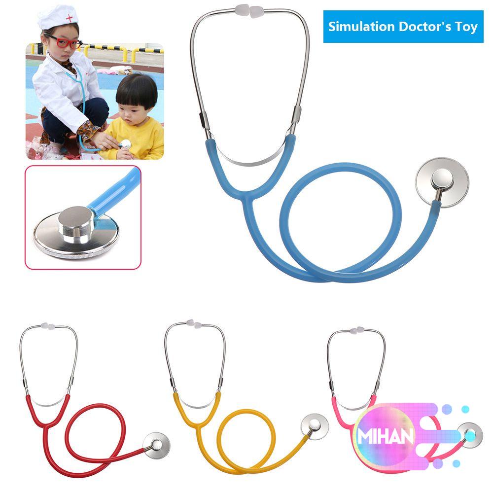 MIHAN New Doctor Pretend Gifts Education Toys Plastic Stethoscope Family Parent-Child Games 7 Colors Simulation Medicine Kids Role Play Simulation Doctor's Toy/Multicolor