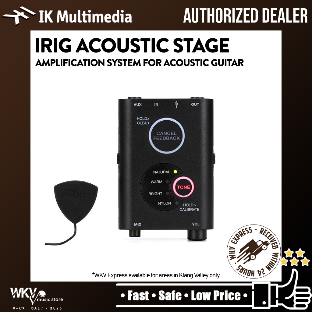 Ik Multimedia Irig Acoustic Stage - Amplification System For Acoustic  Guitar | Shopee Singapore