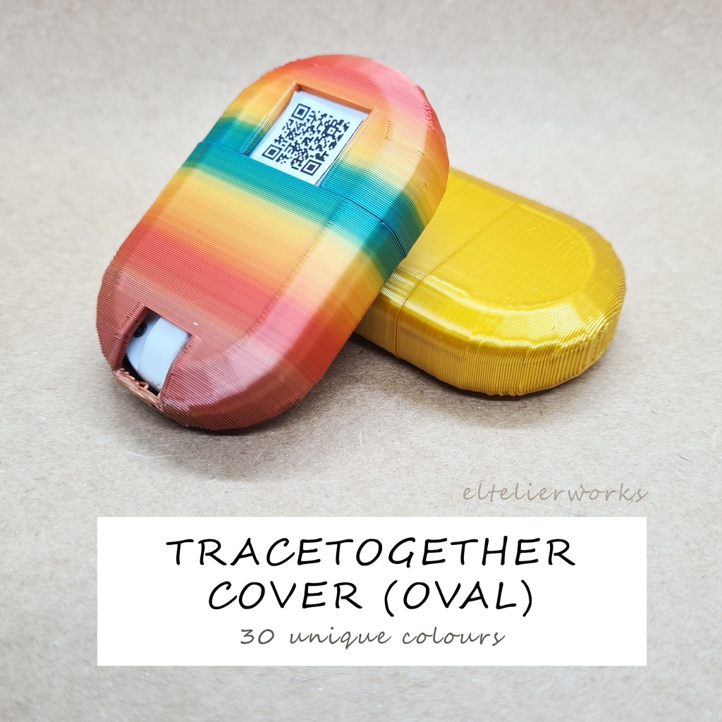Trace Together Token Cover Case (Oval) | Shopee Singapore
