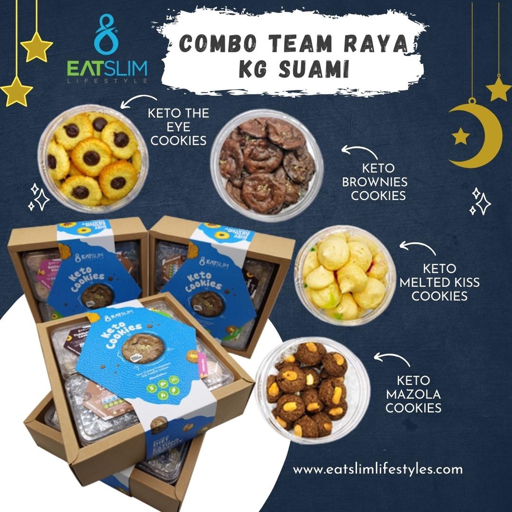 Keto Cookies Raya Edition ( Combo Team Raya Kg Suami ) | Shopee Singapore