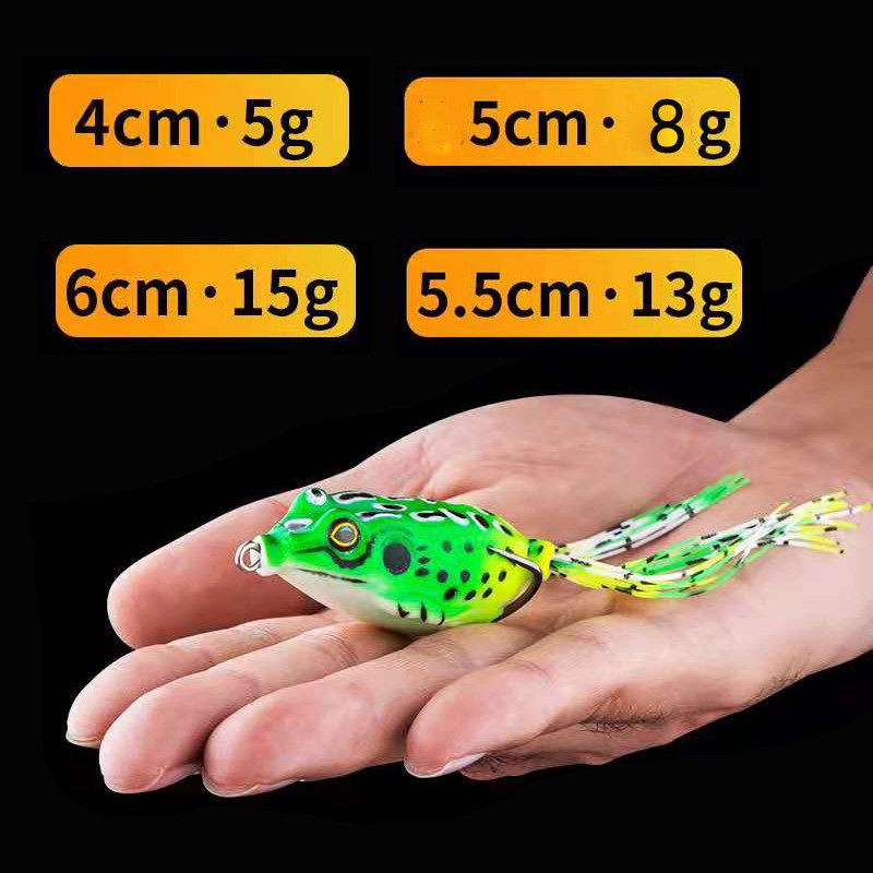 Fishing Lure Bait Bionic Frog Thunder Frog with High Carbon Steel ...