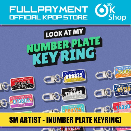 Reg plate sale keyring