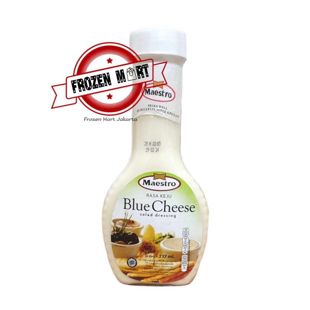 Maestro Salad Dressing Blue Cheese/Halal Cheese Sauce 237ml Shopee