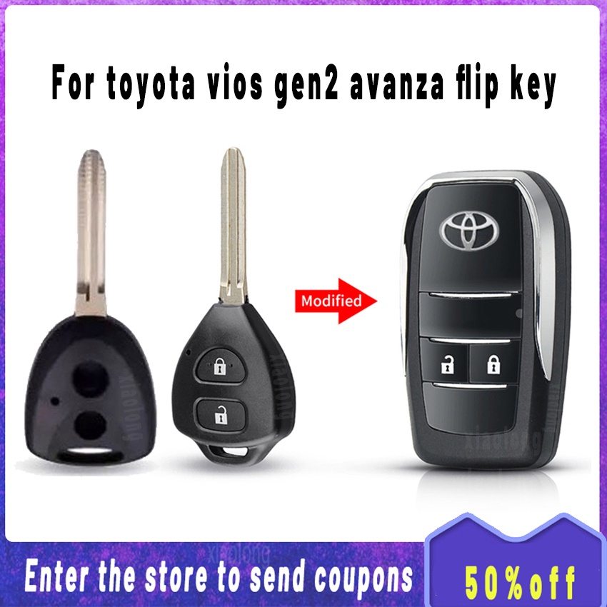 modified flip key For toyota avanza vios gen 2 flip key Remote shell ...