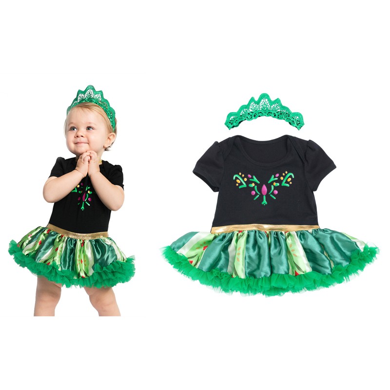 Cartoon Frozen Anna Elsa Princess Tutu Dress Romper+Headband 2PCS Baby  Girls Birthday Costume Photo Shooting Outfit | Shopee Singapore