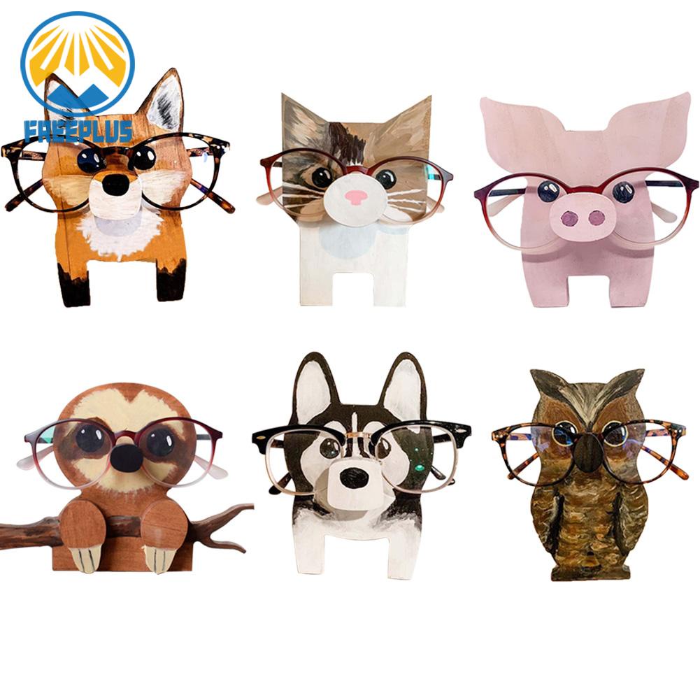 Glasses Holder Creative Cute Animal Spectacle Holder Owl Puppy Dog  Sunglasses Display Stand For Home Office Desktop Decoration