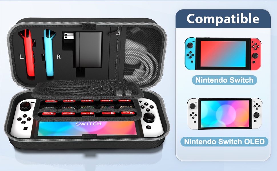Switch OLED Carrying Case Compatible with Nintendo Switch/OLED Model ...
