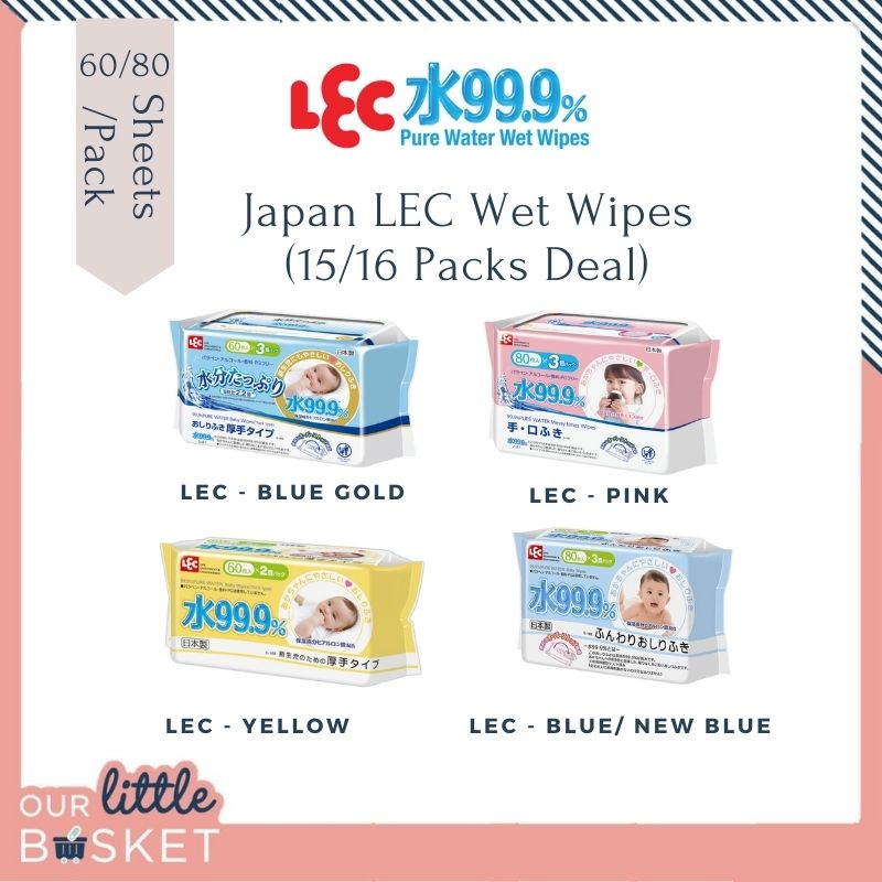 Japan LEC 99.9 pure water Wet Wipes Normal/Thick (Expire MAY/JUN 2023