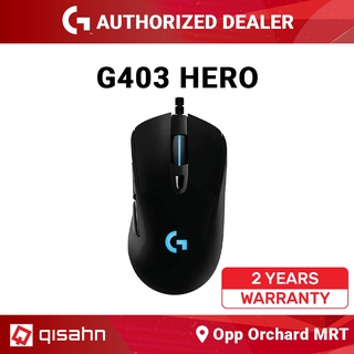 Logitech G403 Hero 25K Lightweight 87G+10G Optional RGB Wired Gaming Mouse