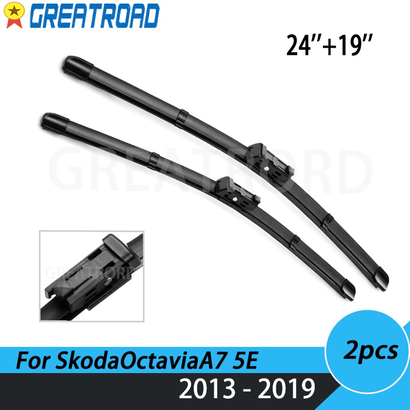 Wiper LHD&RHD Front Wiper Blades For Skoda Octavia A7 Typ5E MK3 2013 2019 Windshield