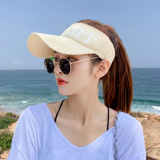 Empty Top Hat Women's Sunshade Sun Korean Version Outdoor Sports 2022 New  Style Baseball Cap