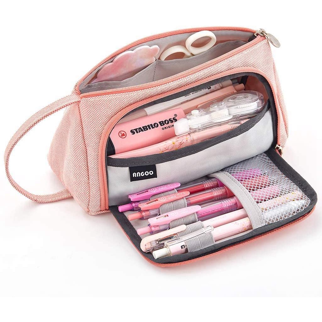 Pencil Case Big Capacity Pencil Pen Case Bag Pouch Holder for Middle High School Office College Stationery with Zipper