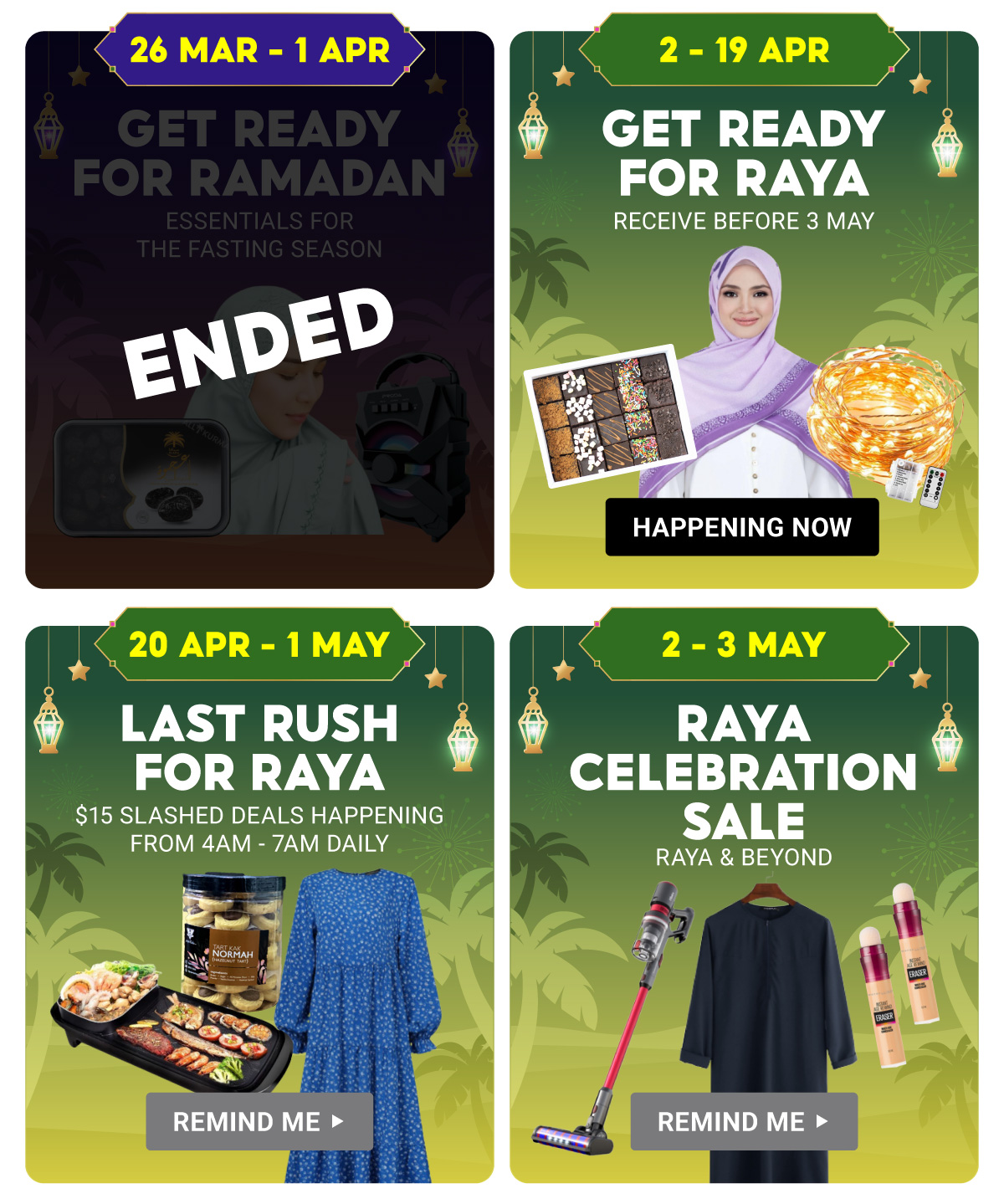 Ramadan, Hari Raya Sale 2024, Receive Before 3 May, $10 Slashed Deals