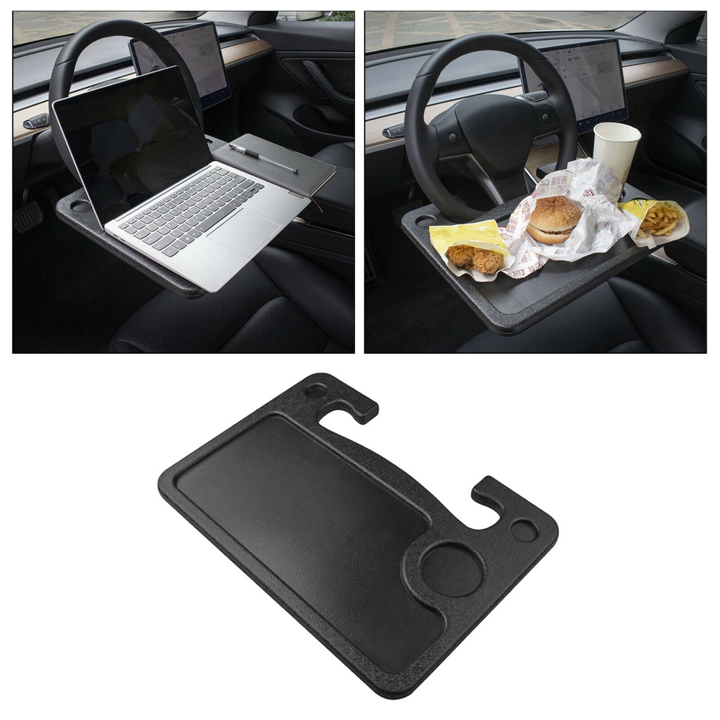 Portable clip on car steering wheel rest computer mount Portable dining table Wheel Tray