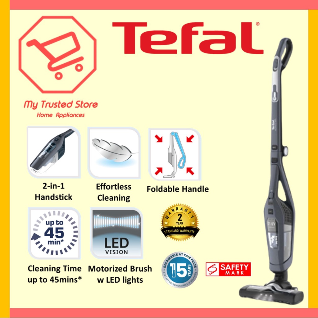 Tefal Dual Force 2 in 1 Cordless Vacuum Cleaner TY6756