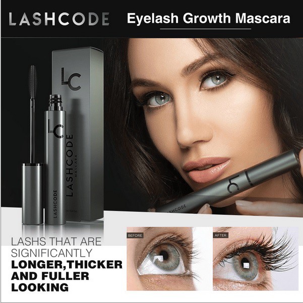 LASHCODE Luxury Volume Boosting Mascara for Lash Growth and