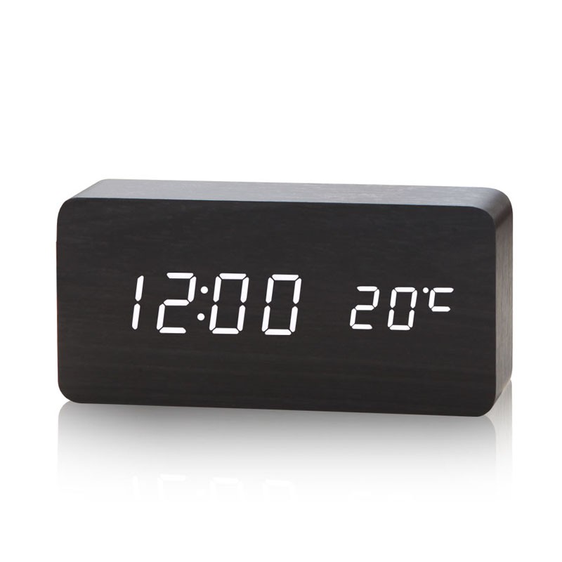 ★SG Ready Stock★Digital Wooden Rectangle Alarm Clock With Timing ...