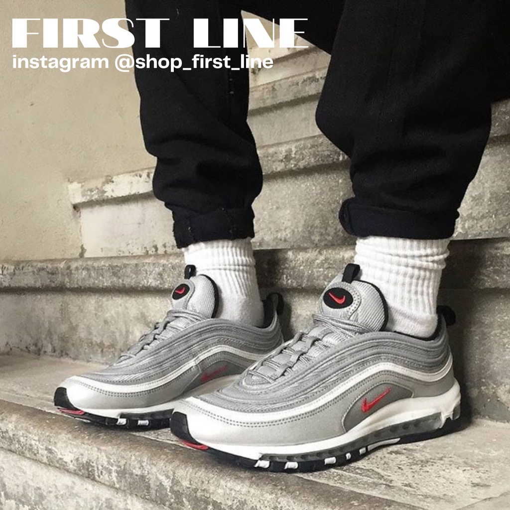 Nike Air Max 97 Silver Male Female Running Shoes Sports Leisure