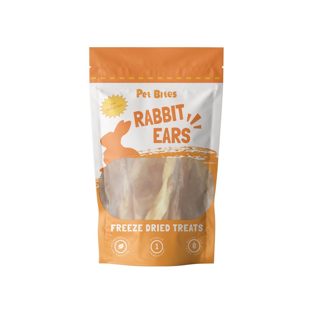 Pet Bites Freeze Dried Rabbit Ears Treats 50g Shopee Singapore