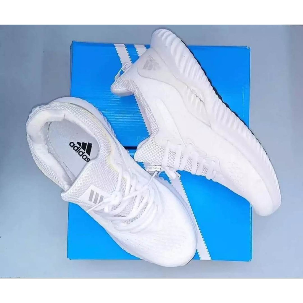 Adidas white 2024 rubber shoes