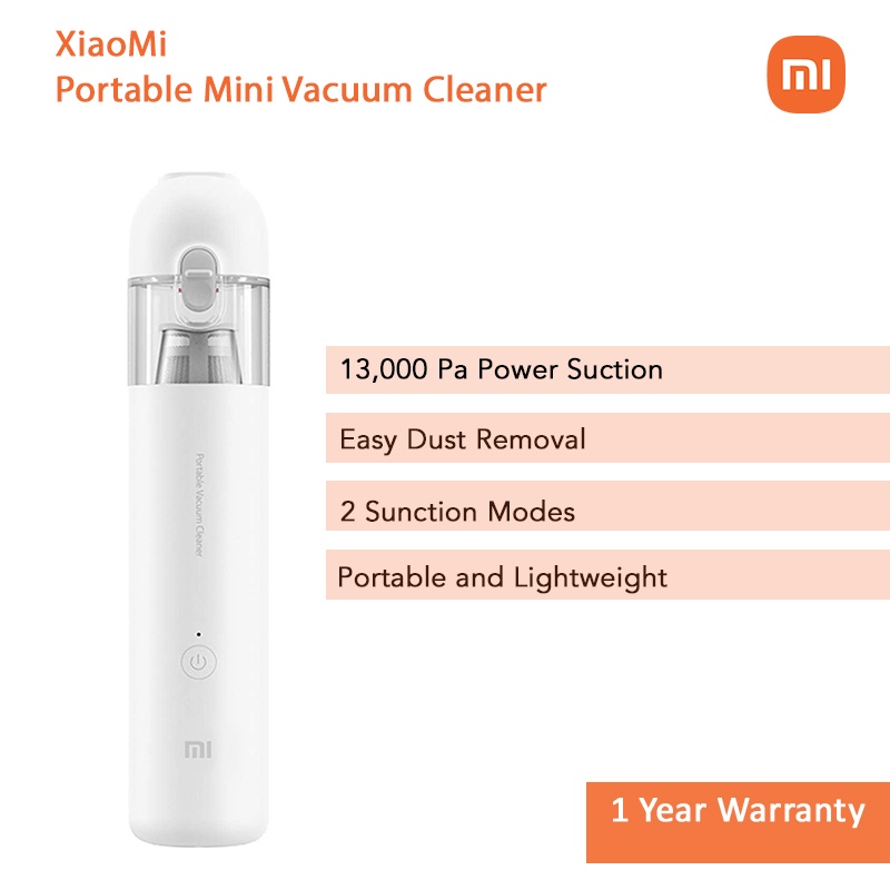  Xiaomi Handheld Vacuum 13,000Pa, Powerful Brushless Motor  Cordless Car Vacuum Cleaner, Ultra Lightweight Portable Mini Hand Vacuum  Rechargeable with Type-C Cable for Car/Home/Pet Hair