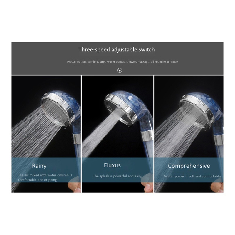 3Speed Water Outlet Mode High Quality Residual Removal PP Sediment Cartridge Filtered Shower