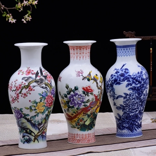 Modern Ceramic Flower Vase Dried Flower Container Pottery Ornament