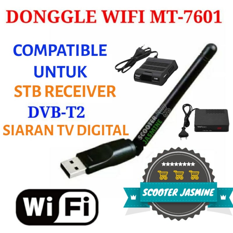 USB Wifi Adapter Antenna Receiver 150Mbps Mini Wireless Dongle Wifi 7601  2.4Ghz For DVB-T2 DVB-S2 TV BOX Wi-FI Network LAN Card