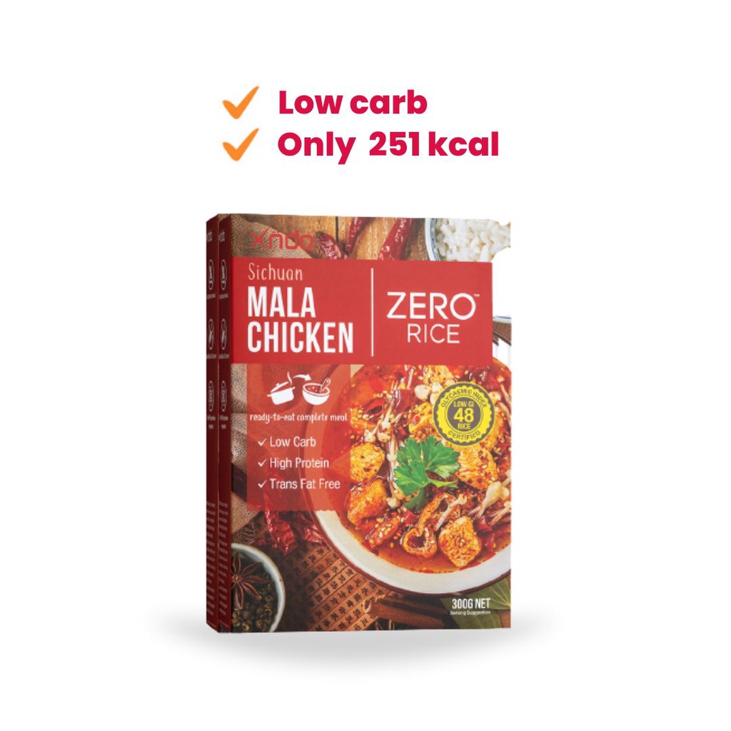 Sichuan Mala Chicken ZERO™ Rice [NEW] - Ready-to-eat Meal | Shopee ...
