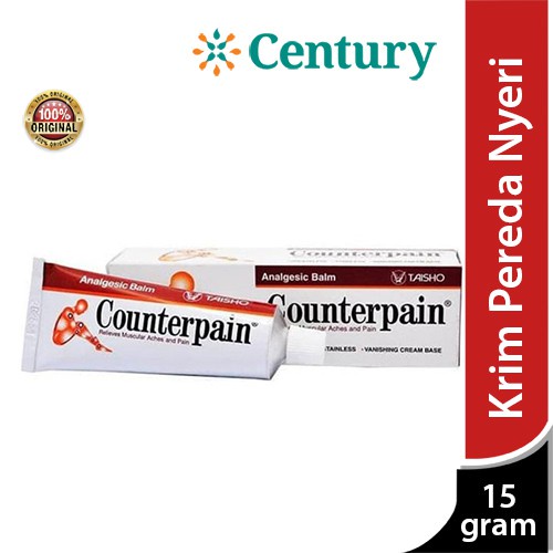 Counterpain 15gr / Encok / Keseleo / Memar / Nyeri Otot / Nyeri Sendi