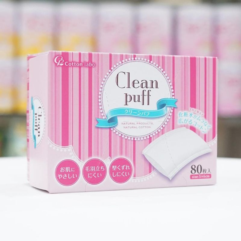 1 Box Of Clean puff Japanese Makeup Remover (80 Pieces) Shopee Singapore
