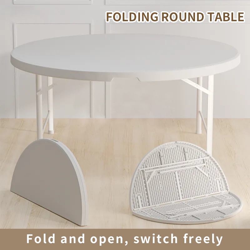 Outdoor Folding Foldable Table (ROUND) - 80CM / 120CM | Shopee Singapore