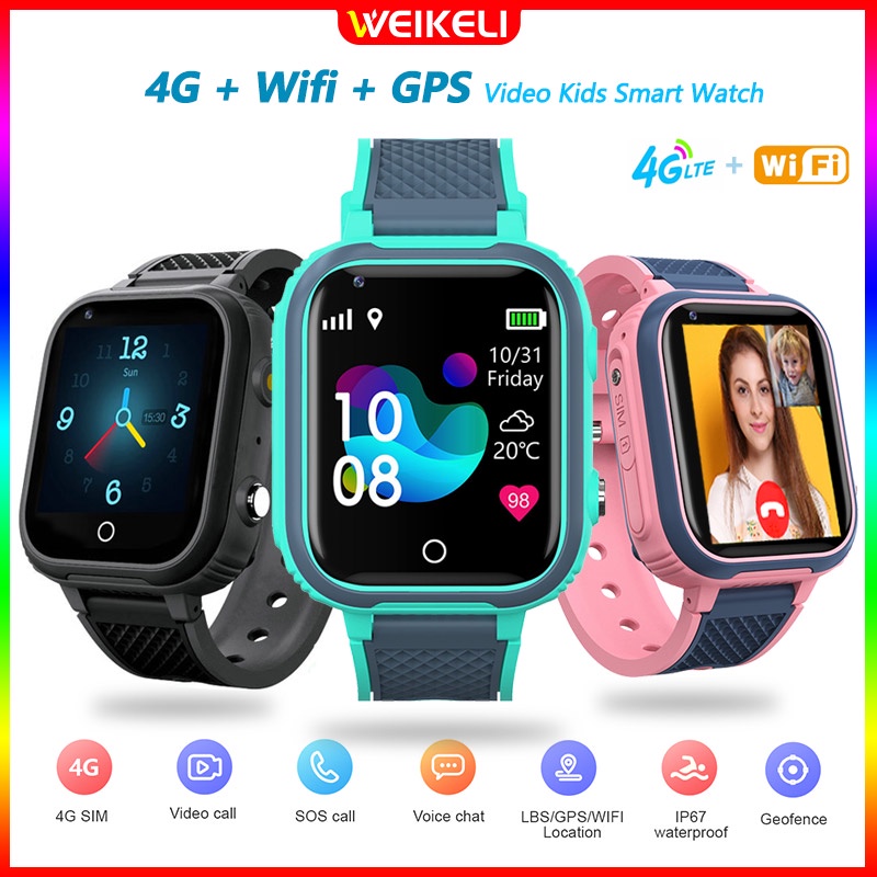 4G Kids Smart Watch Support WhatsAPP Video Call Phone Watch WiFi