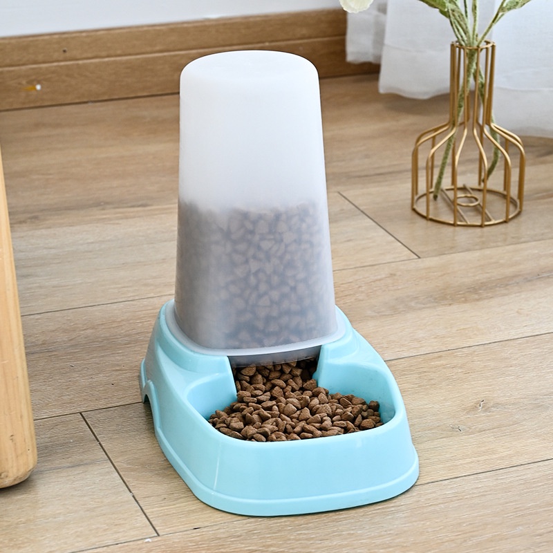 2in1 Automatic Pet food & Water feeder Container Bekas Makanan Kucing ...